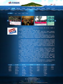 龙腾四海，缘潜深蓝 龙缘潜水公司官方网站效果图展示